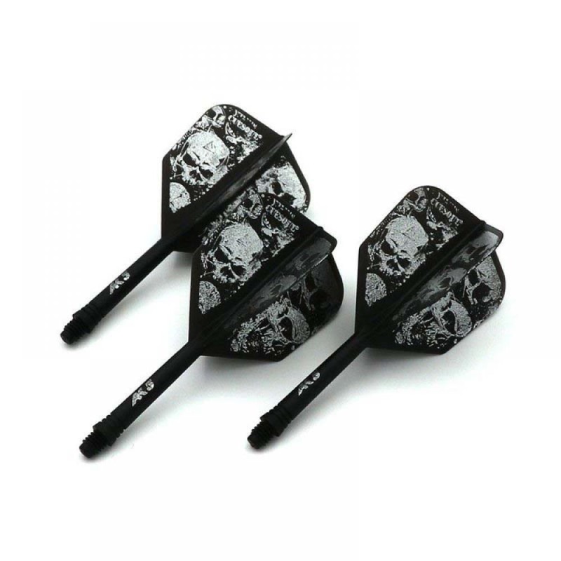 Piume Cuesoul Flights Ak5 Shape Nero Skeleton Pattern L Nero Ak-5kl12-l