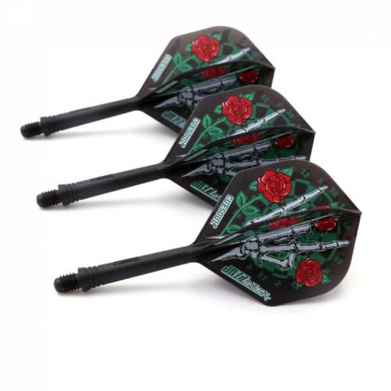 Piume Cuesoul Flights Ak5 Standard M Dartboard Skull Hand Nero Cs-jmak51xsmg