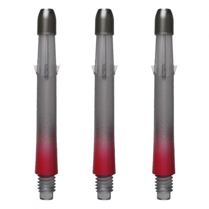 Cane L-style L-shaft verrouillé droit 2 tons rouge 190 32mm Lsh2tone-bk-rouge 190