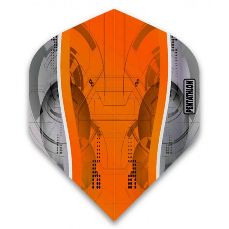 Pentathlon Flights Silver Edge Orange Pnt0190