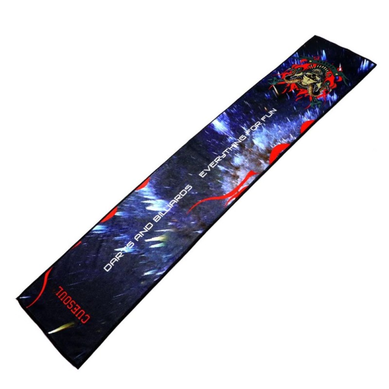 Cuesoul Long Dart Towel Microfibra Fire Skull Csda-ww057