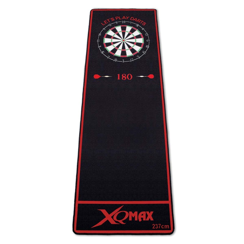 Protécteur de sol Dart Mat Xqmax Sports Noir Rouge Dartboard 180 Qd2100021