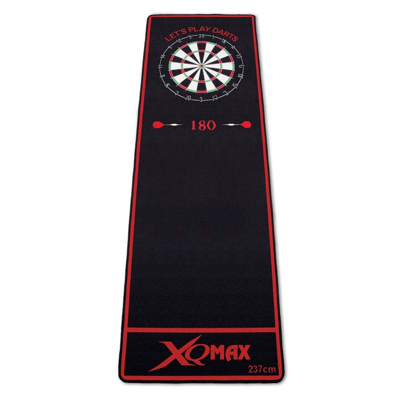 Protezione suolo Dart Mat Xqmax Sports Nero Rosso Dartboard 180 Qd2100021
