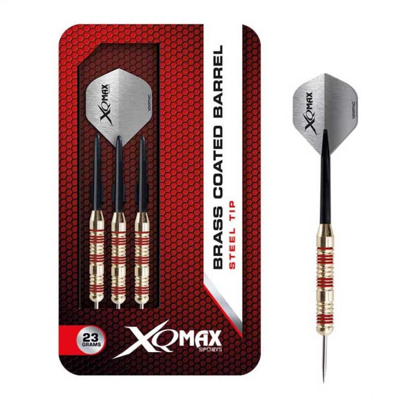 Xqmax Sports Darts Messingbeschichteter Lauf, Stahlspitze 23 g Qd7000130