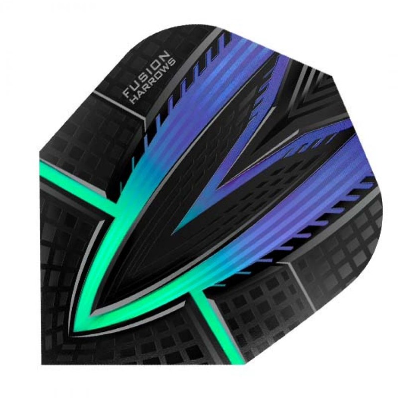 Feathers Harrows Darts Flights Fusion Blue and Green 4401.