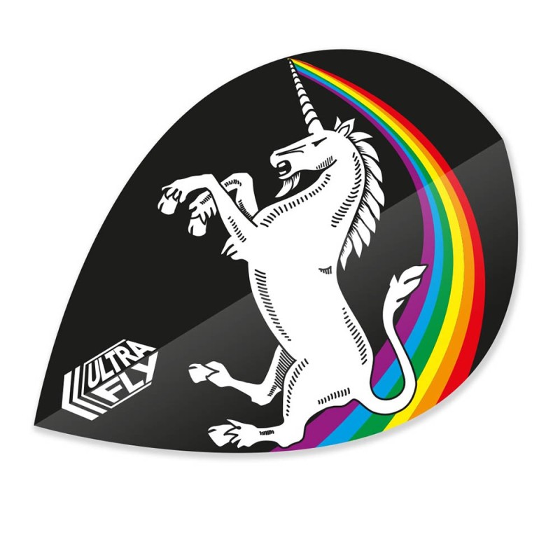 Fülle Unicorn Darts Ultrafly100 Pear Xtra Raimbow Schwarz 68979