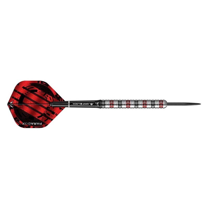 Darts Mission Paradox Straight M1 Elektro Schwarz Rot 90% 23gr M000813