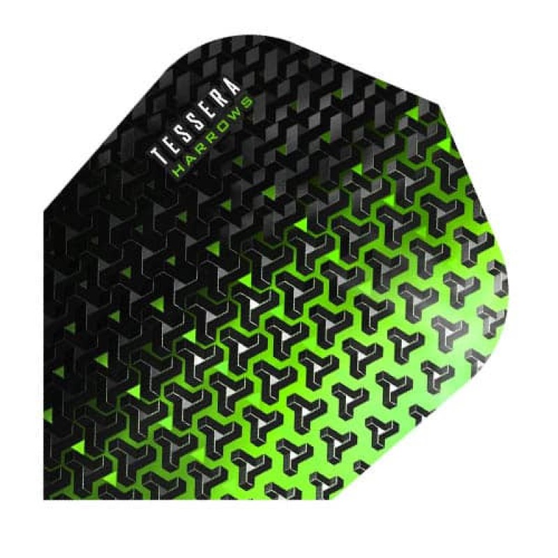 Plumas Harrows Darts Flights Tessera Verde  5701