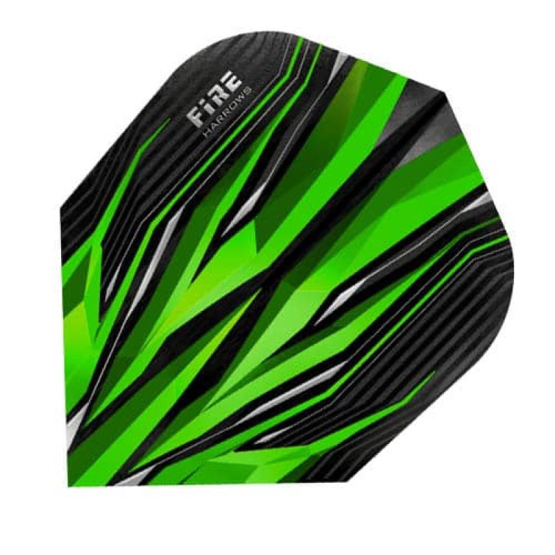 Feathers Harrows Darts Flights Fire Green and 1101.