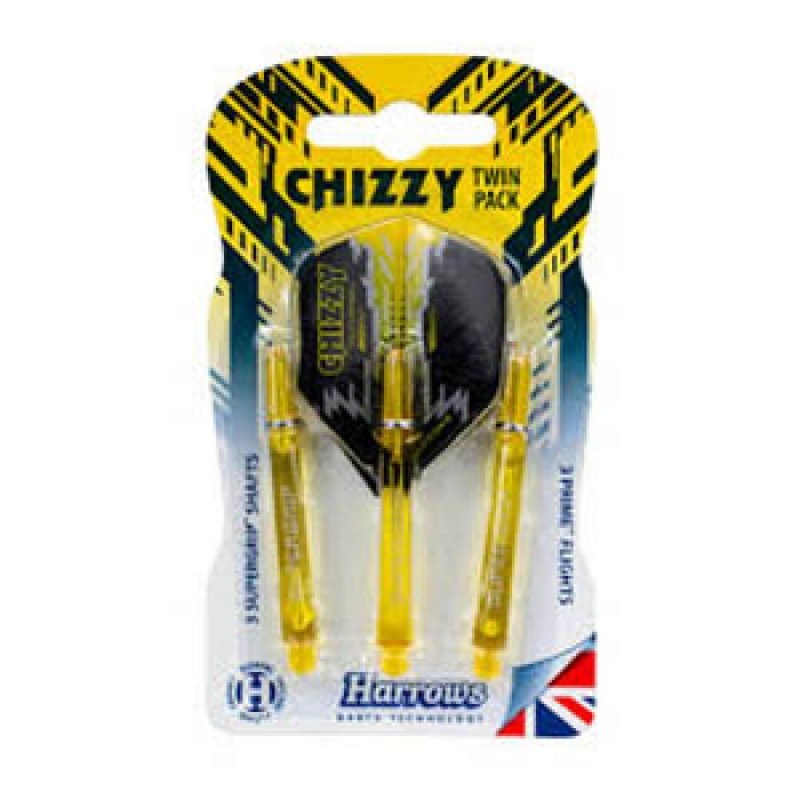 Flossen Twin Pack Harrows Supergrip Chizzy Gelb Mittel 47mm