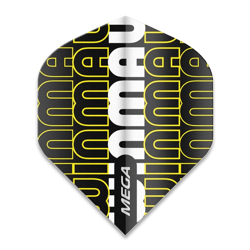 Piume Winmau Darts Mega Logo Giallo 6900.239