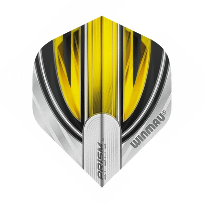 Feather Winmau Prism Alpha Standard white and yellow 6915.170