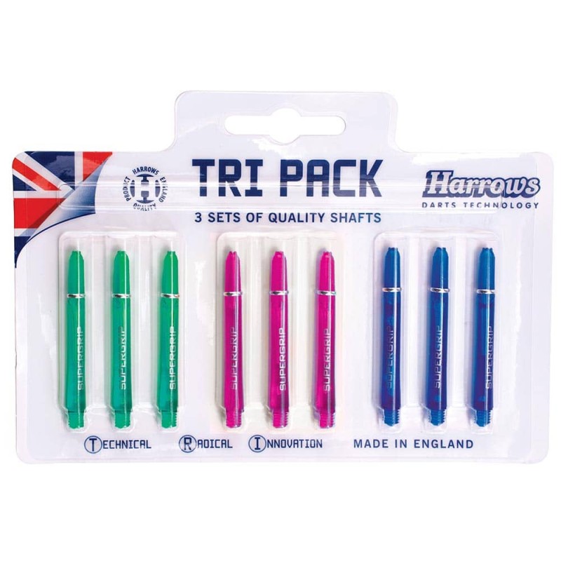 Cane Tri Pack Harrows Darts Supergrip Pro Shaft Medium Colours 3 Tps0001 is also available