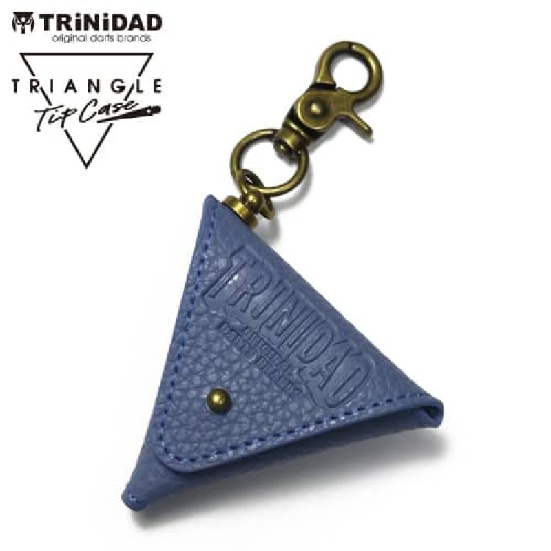 Il porte des pointes de fléchettes Trinidad Triangle bleu