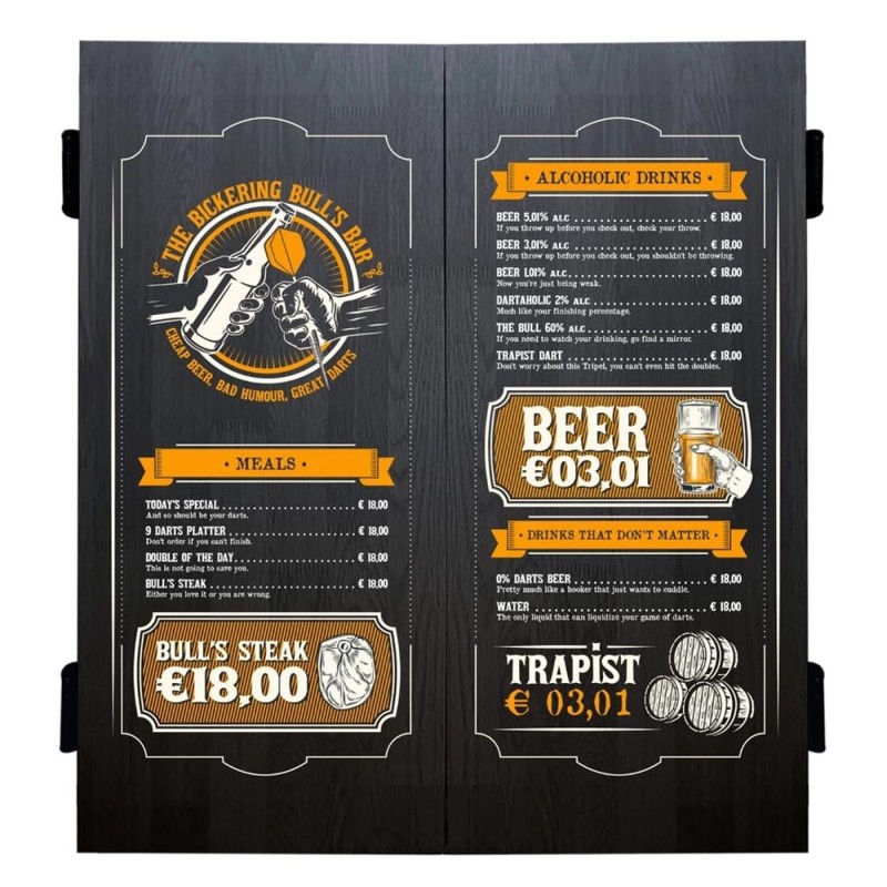 Armadio Bulls Beer Menu Deluxe Cabinet Legno Nero 67209