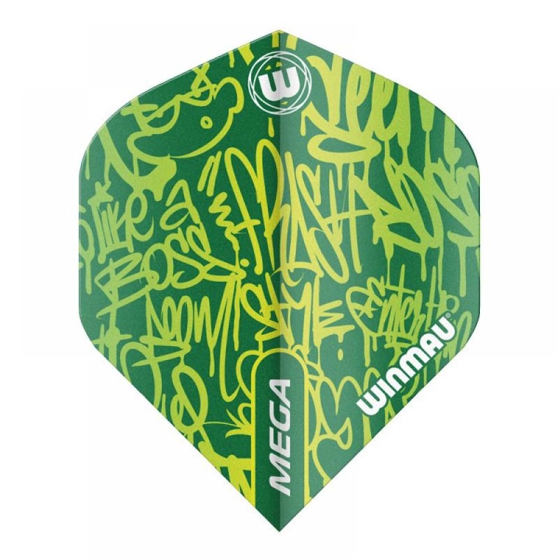 Feathers Winmau Darts This is Mega Standard Green 6900.241