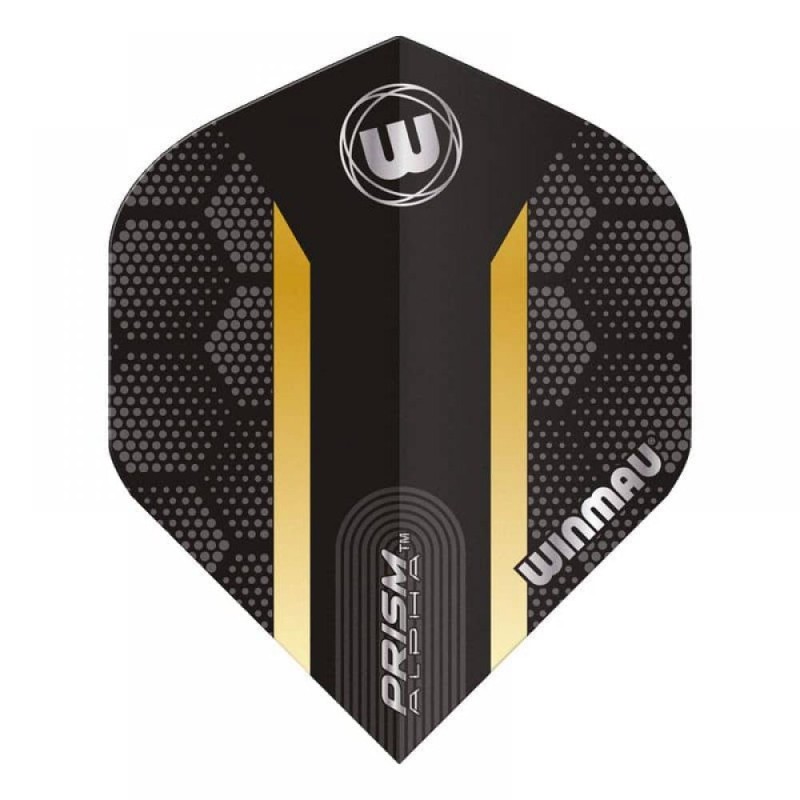 Feathers Winmau Darts Prism Alpha black gold Hexagon 6915.185