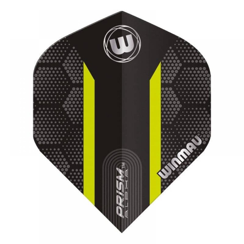 Piume Winmau Darts Prism Alpha Nero Verde Esagono 6915.181