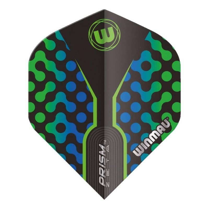 Feathers Winmau Darts Prism Zeta Black Green Blue 6915,309 " This is the one