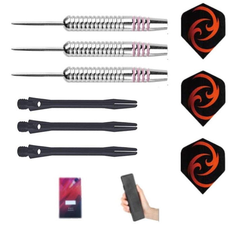 Ich spiele Darts Gildarts Roses Braun Chrom Spitze Metall 22g Mg-zh17d