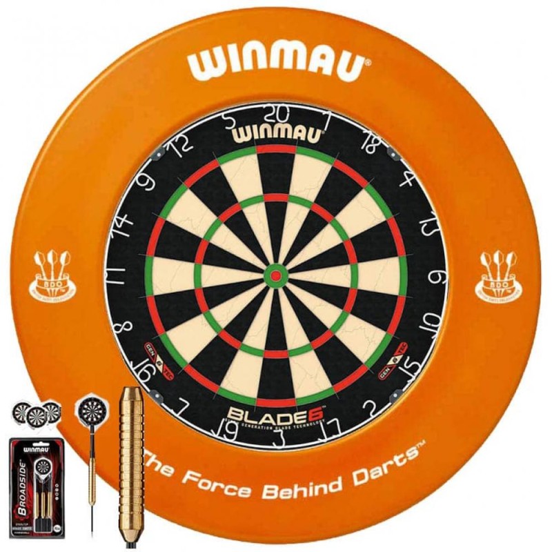 Je vous en prie Winmau Blade 6 Dartboard + Entourage + Dart