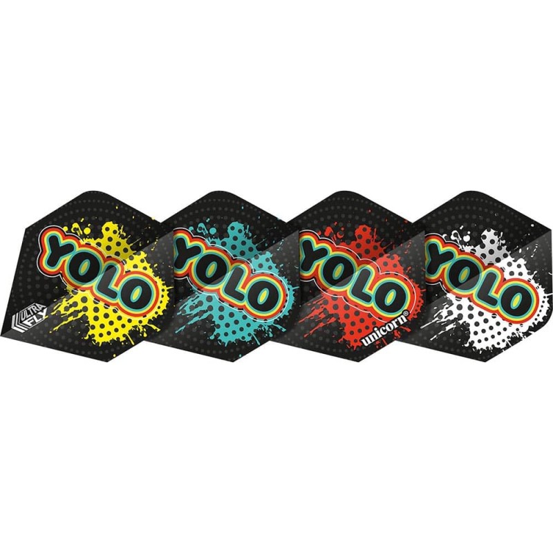 Feathers Unicorn Darts Ultrafly 100 Yolo Paint Std 69021