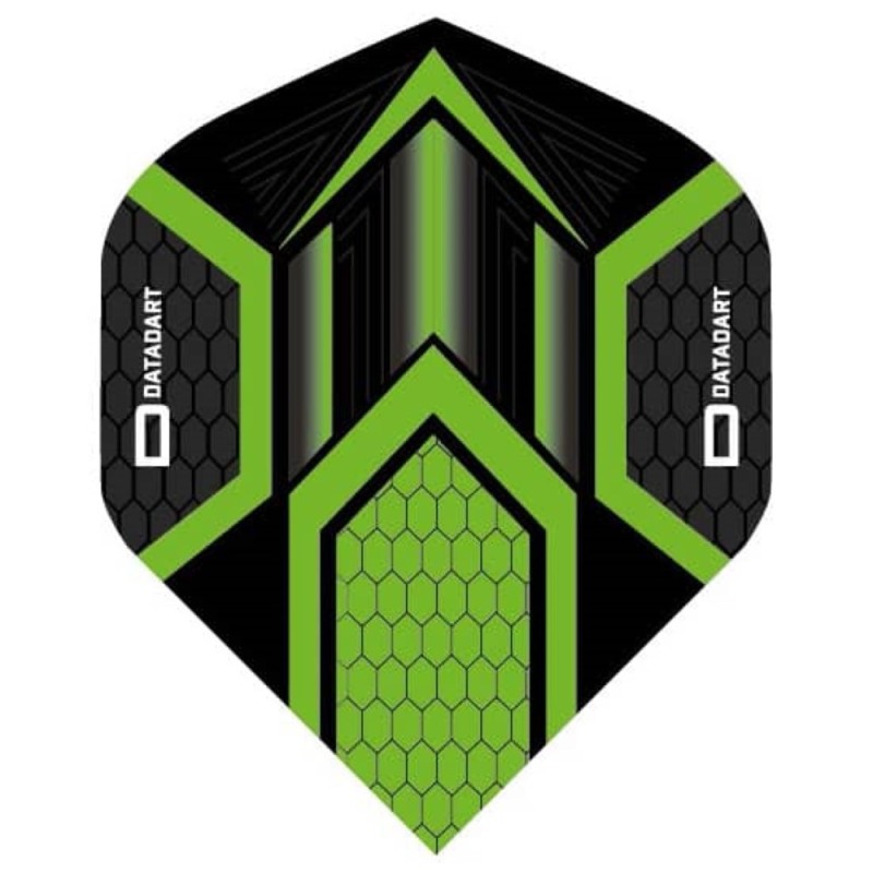 Pluma Dardos Datadart Hex Flight Black/green