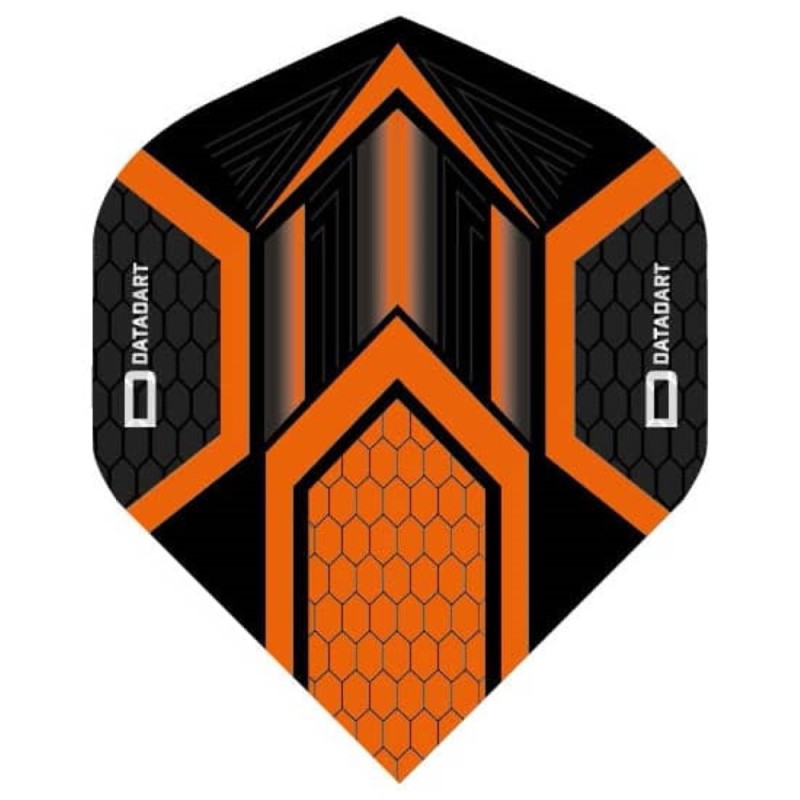 Pena Dardo Datadart Hex Flight Preto/laranja