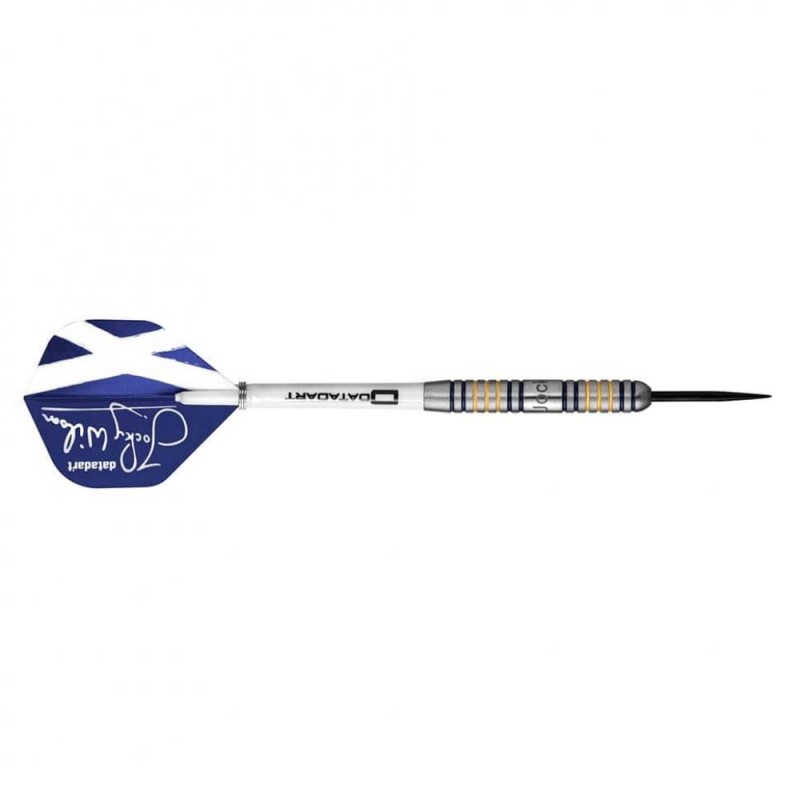 Darts Datadart Spieler Jocky Wilson Ghost Grip 90% 22g