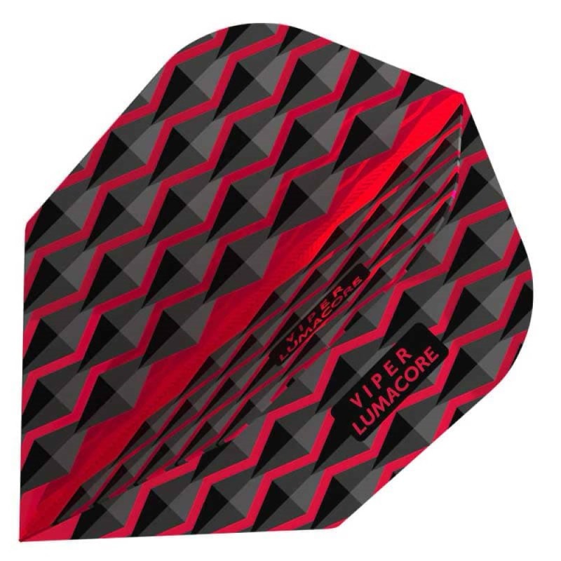 Pluma Dardos Viper Flights Lumacore  Standard Red Black 30-6202