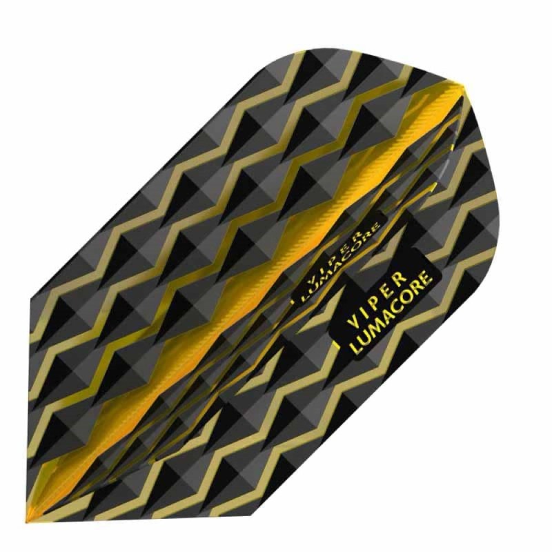 Piuma Dardo Viper Flights Lumacore Slim Giallo Nero 30-6250