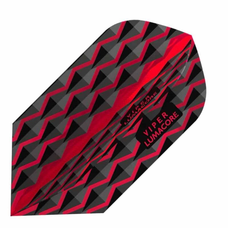 Piuma Darts Viper Flights Lumacore Slim Rosso Nero 30-6252