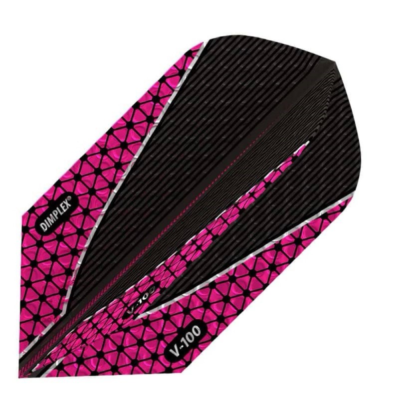 Fülle Darts Viper Dimplex Darts Flights Slim Pink Schwarz 30-9109