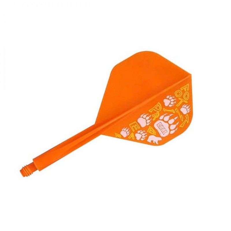 Plumas Condor Axe Padrão Footprint Bear Orange L 33.5m Três de vocês.