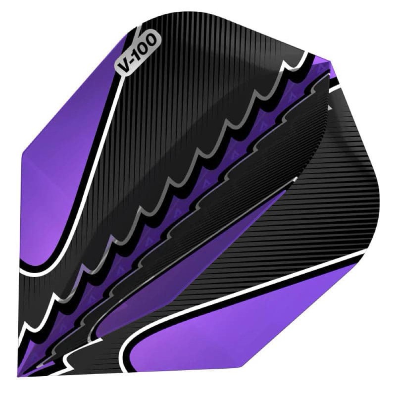 Pena Darts Viper Flights Fluxo Negro Standard Purple 30-1822