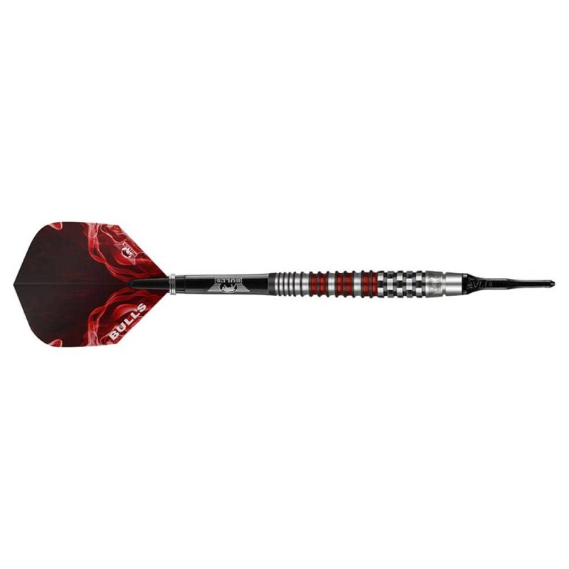 Dardos Bulls Darts Smoke Red A 90% 18gr  25218