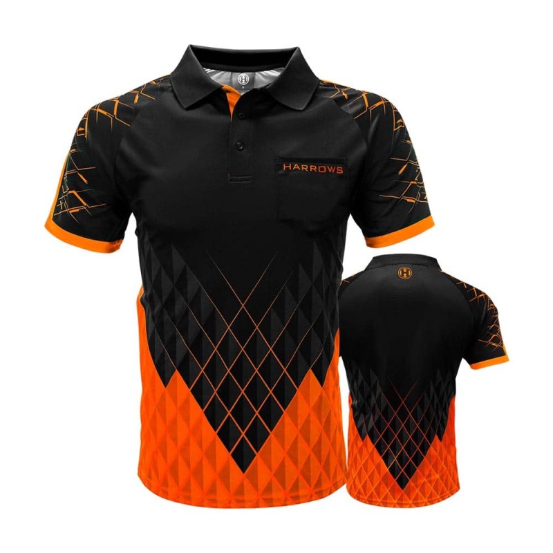 Camiseta Harrows Darts Paragon Naranja L Me65023