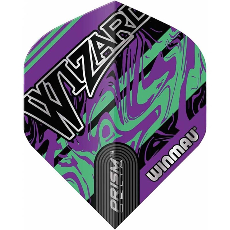 Plumes Winmau Darts Prism Delta Wizard Purple Green vol 6915252 Je suis désolé