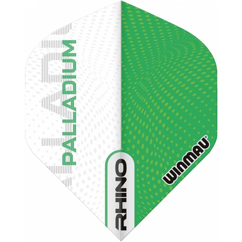 Piume Winmau Darts Standard Rhino Pallatium Green White 6905.233