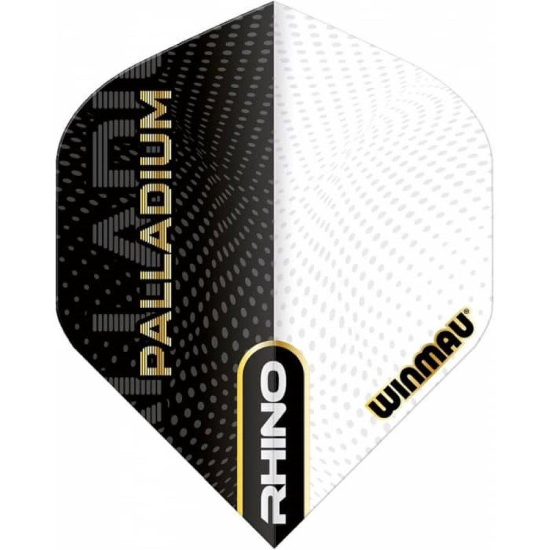 Feathers Winmau Darts Standard Rhino Pallatium black white 6905.235