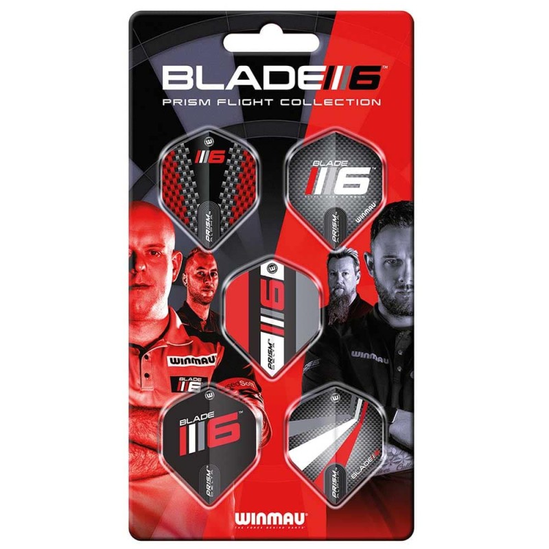 Feathers Winmau Darts Blade 6 flight collection 8142