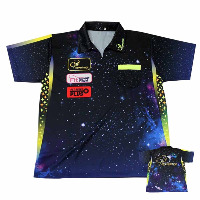 T-shirt Cosmo Darts Reprodução Galaxy Darts Shirt