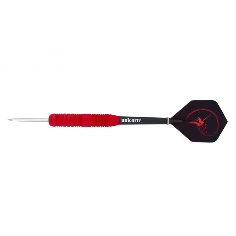 Dart Unicorn Rubberisé Rouge 25g Brassé 8655