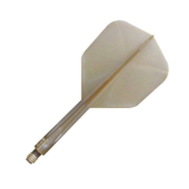 Plumes Condor Axe Shape métallique Champagne Gold L 33.5mm Vous trois.