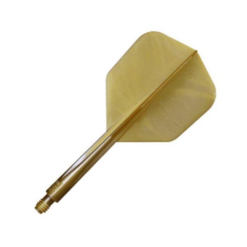 Plumas Condor Axe Shape Metallic Gold L 33.5mm 3 Uds.