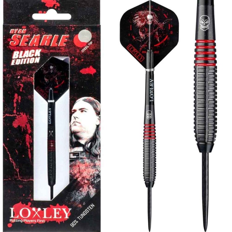 Dardo Loxley Darts Ryan Searle Black 32g 90% ponta de aço