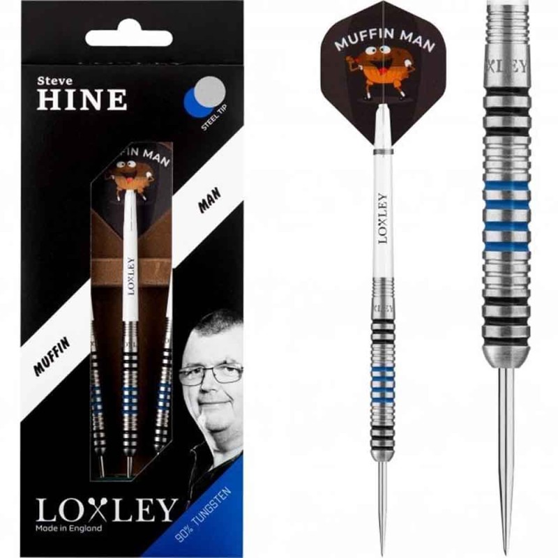 Les fléchettes Loxley Darts Steve Hine 23 et demi grammes 90% pointe d'acier