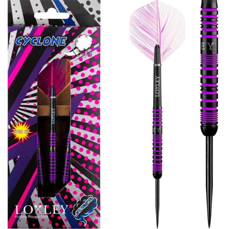 Dardo Loxley Darts Cyclone 24g 90% punta d'acciaio