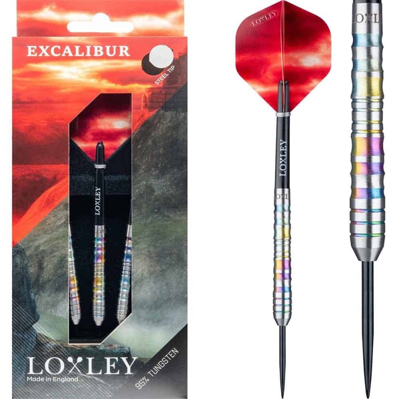 Dardo Loxley Darts Excalibur 24g 90% punta d'acciaio