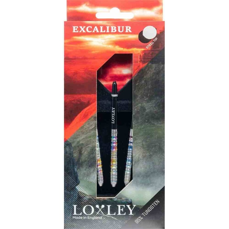 Dardos Loxley Darts Excalibur 24g 90% Punta Acero - MAS QUE DARDOS
